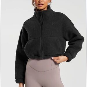 Gymshark Women’s ELEVATE FLEECE MIDI JACKET
Oversized Fit Black Size Small